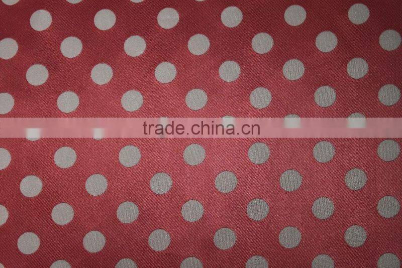 Factory made a order production dots fabric, polyester woven textile