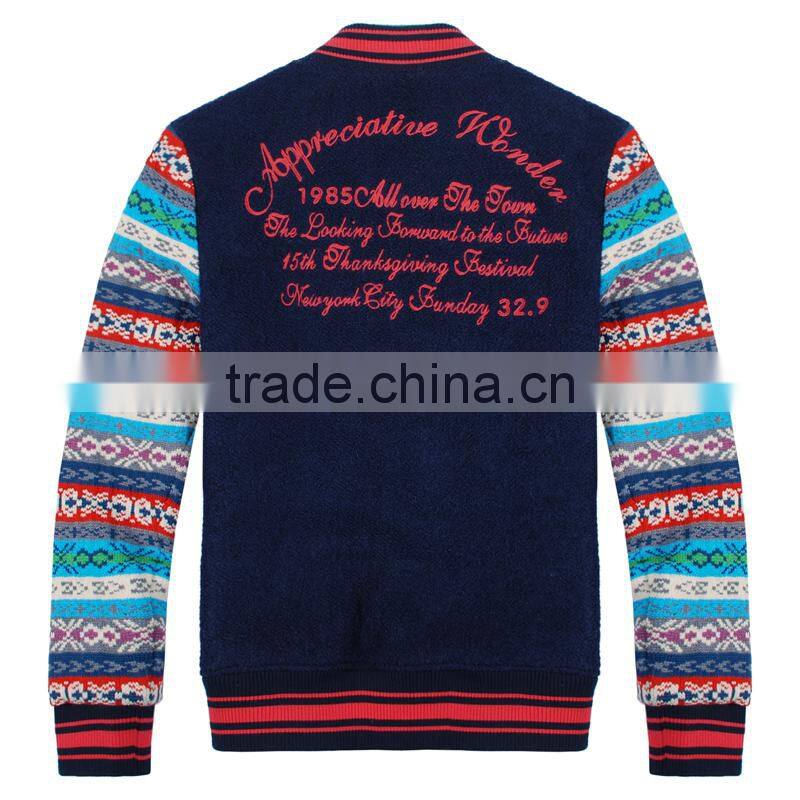 wool letterman sweater sleeves mens varsity jacket