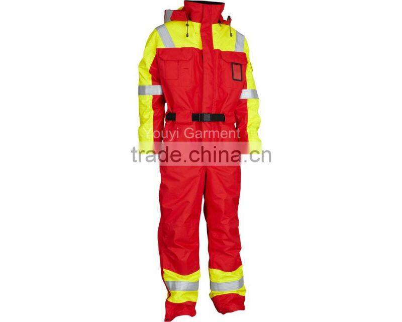 New Design High Visibility Antistatic&Waterproof Coverall With Hood