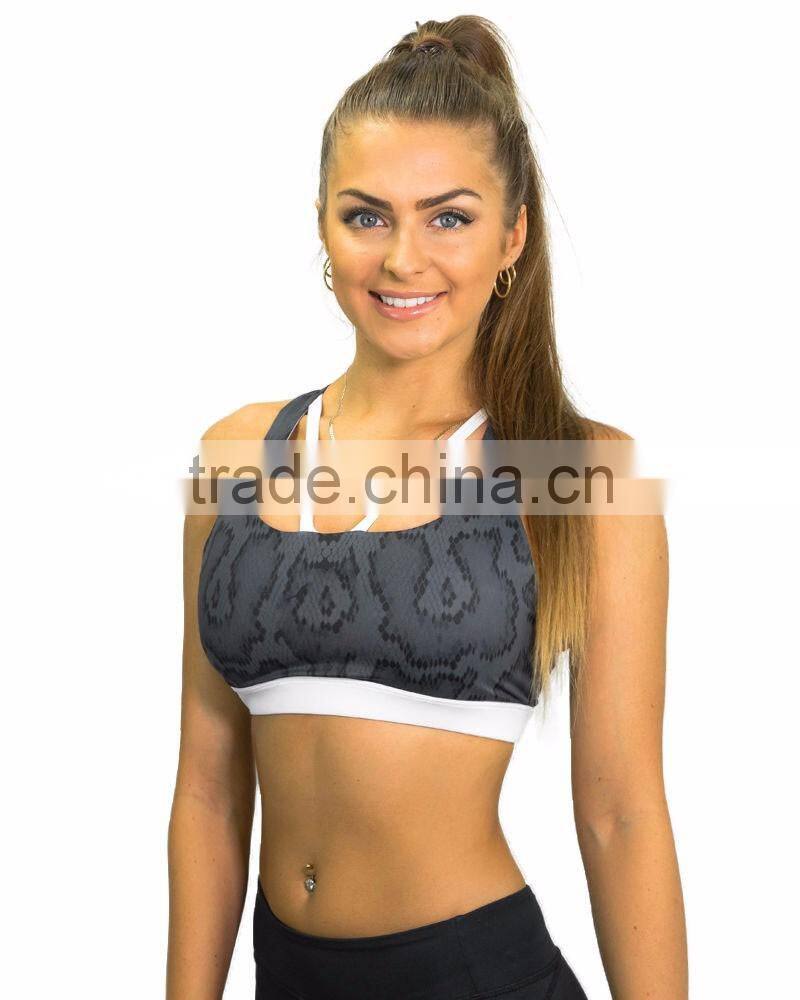Custom Print Good Quality Lightweight Stylish Yoga Ladies Sports Bra