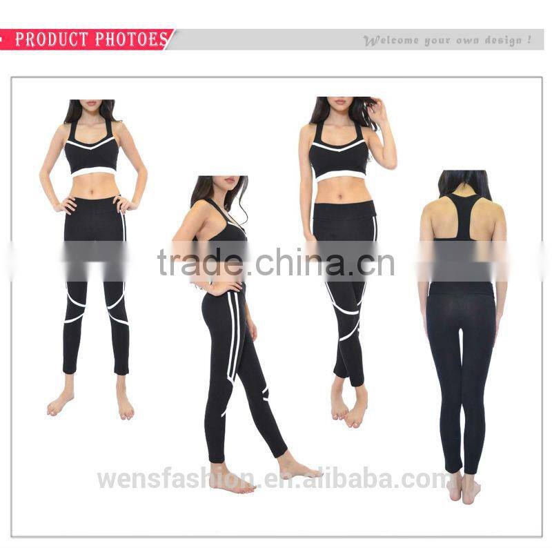 Girls Black Yoga suit exercise/ girls wholesale boutique clothing