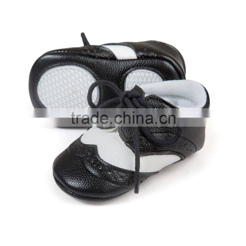 baby boys fashion shoes, PU baby shoes with strings, new design baby boy shoes