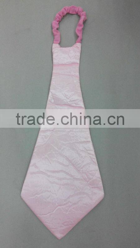 Factory outlets 2014 stain and sponge pink party clown tie,carnival bow tie