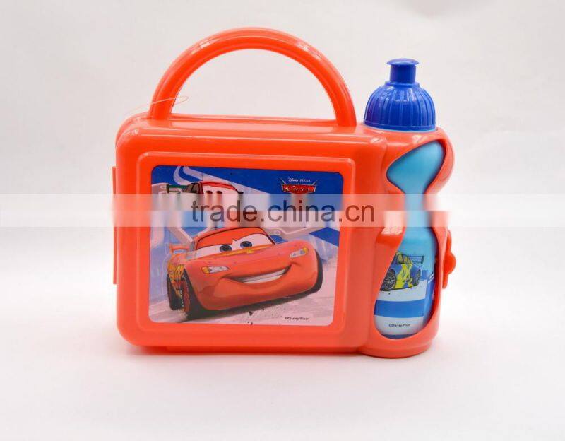 Customized school portable lunch box & sports bottle kit