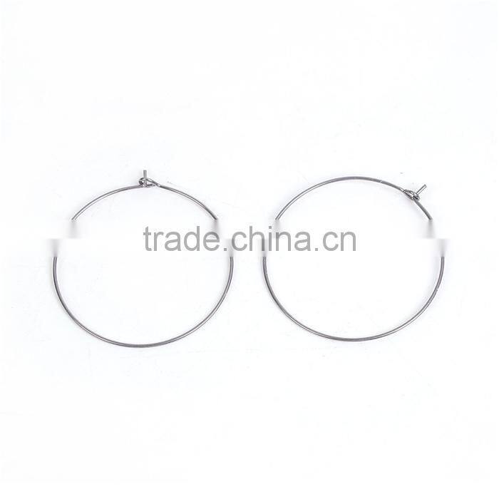 Custom Bar Accessories Round Silver Tone Stainless Steel Wine Glass Charms