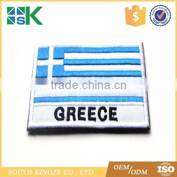 Fashion wholesale price Greece national flag heat transfer patch
