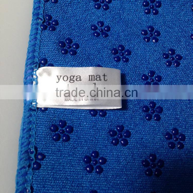Microfiber yoga towel non slip private label yoga towel