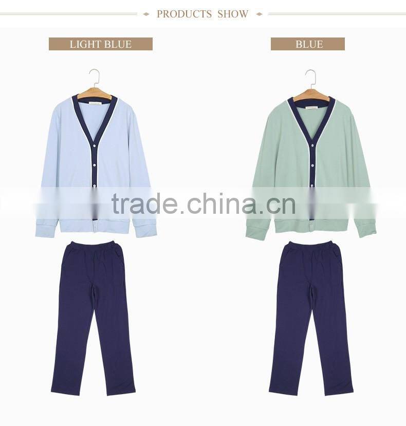 New Arrival Qianxiu Wholesale V-neck Cardigan Men Nighty