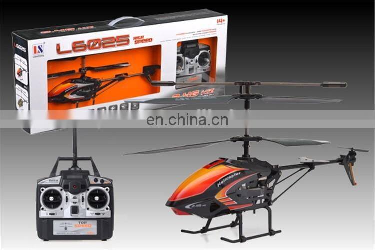 3 Channel Gyro RC mini 6025 toys metal airplanes with LED lights