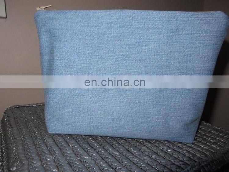 Personalised Make Up Bag Cosmetic Bag Denim Make Up Bag Cotton