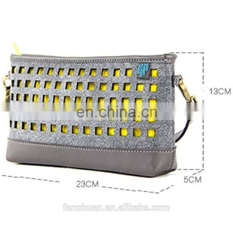 Creative low price brand felt cloth shoulder bag