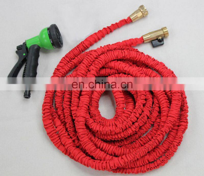 High Pressure Expandable Water Hose Brass Fitting with Spray Nozzle