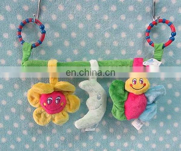 baby fans multifuctional hanging bed bell plush toy 3pc