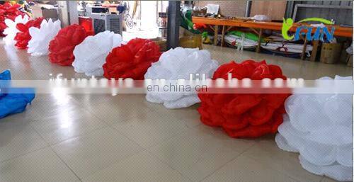 2016 hot sale inflatable rose flower chain/Inflatable wedding stage rose flower/indian wedding stages inflatable rose chain