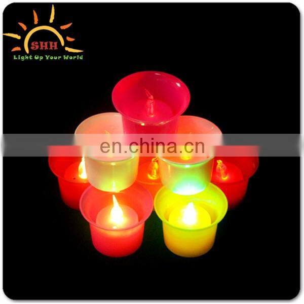 Wholesale Heart Shape On/Off switch Romantic LED Valentines Cup Candles