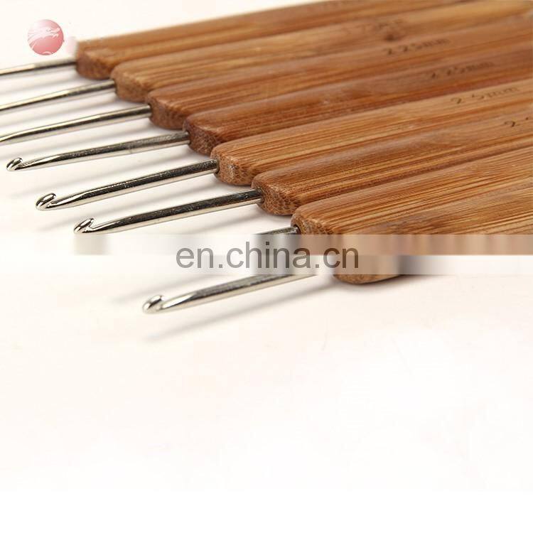 Smoothy bamboo crochet hook set knitting needle home knitting tools