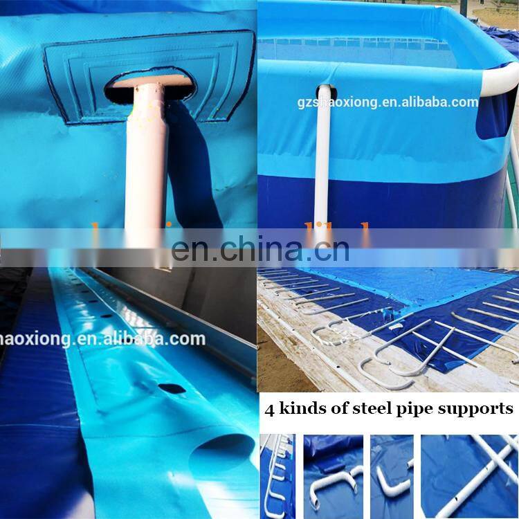 Factory Price Rust Resistant Free Standing Metal Frame Swimming Pool For Sale