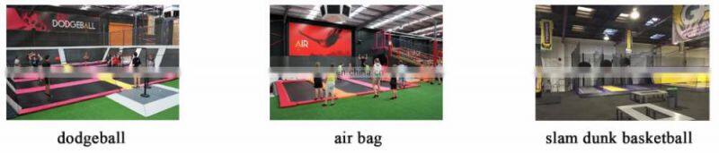 New large commercial trampoline with enclosure