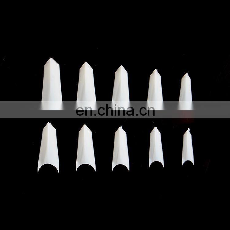 Acrylic powder / Poly gel plastic reuse nail forms Rhombus inner face Salon professional nail art tips