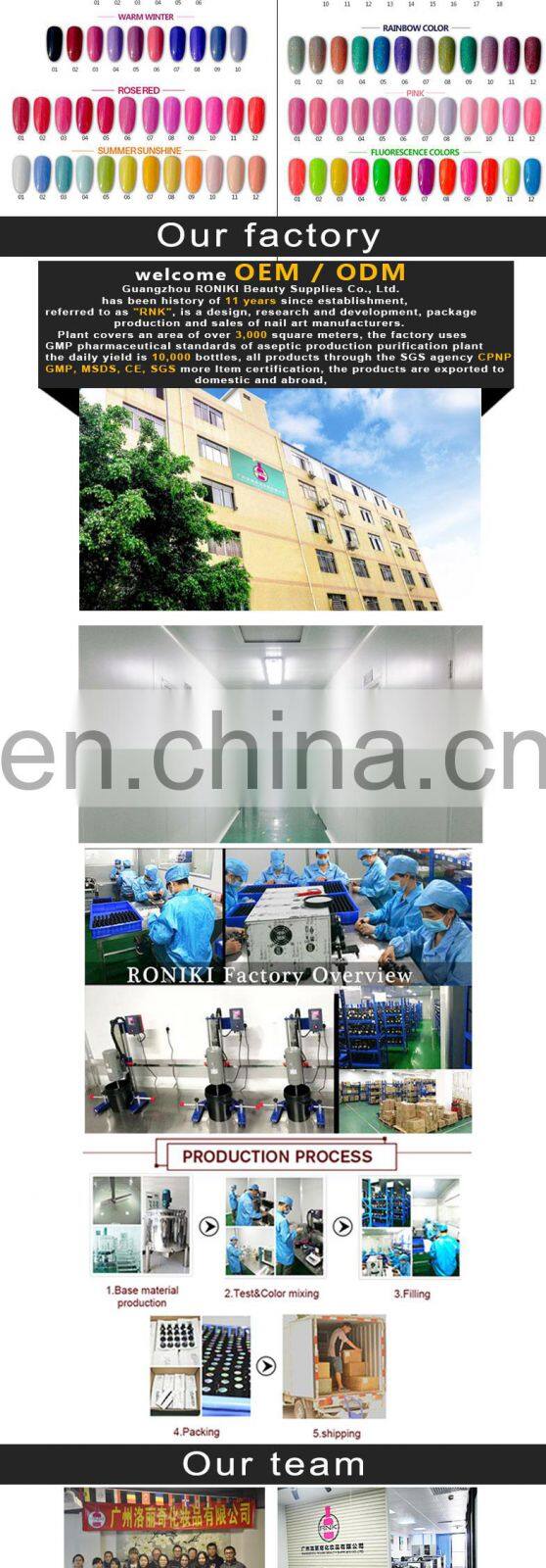 RNK Nail Products Supplies Soak Off Uv Colored Led Gel Nail Polish OEM Beauty Choice New