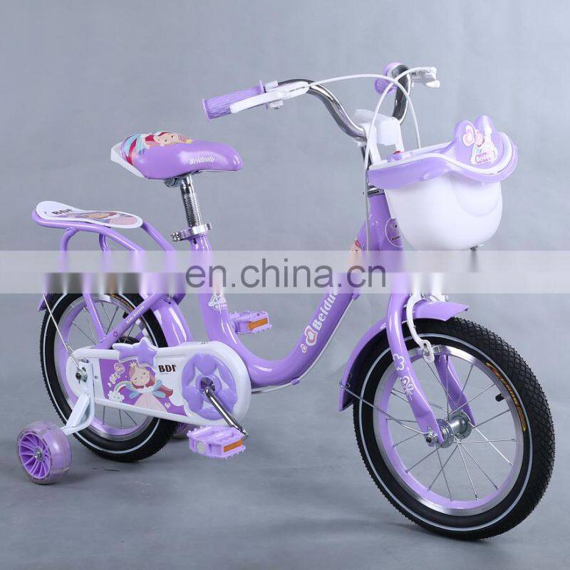 2019 fashion 12 inch kids bike with training wheel / CE standard bicycle kids for girl with light