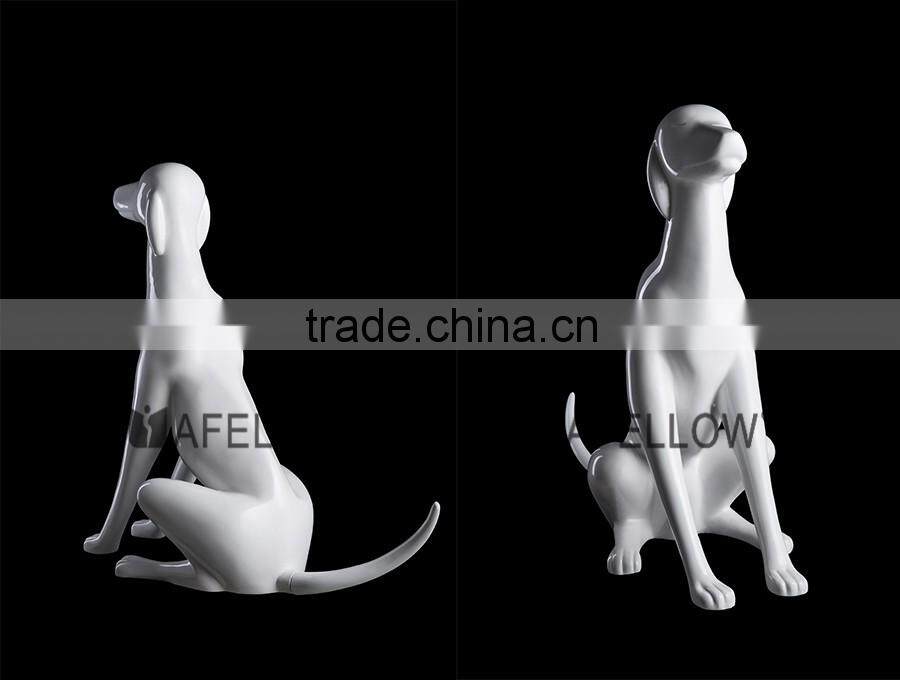 Fashion Fiberglass dog mannequin,white mannequin manikin dog wholesale mannequin G1-BK