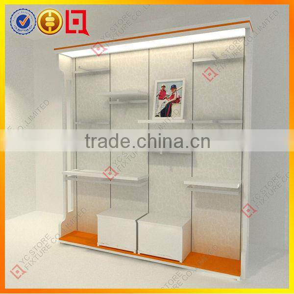 Large wall display multifunctional shelf