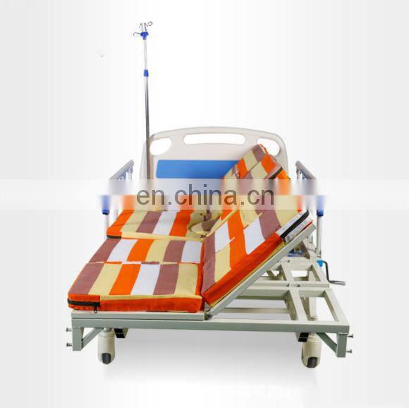 High quality Full song medical bed with the function of back up and leg down with roller household bed