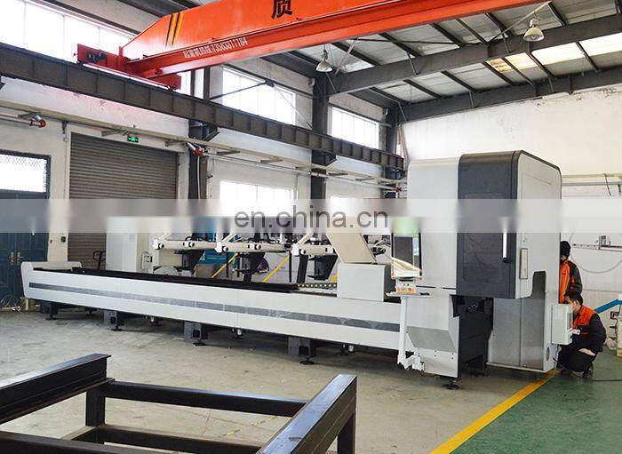 Industrial CNC professional pipe cutter Two Chuck Laser Tube Cutting Machine 1000w