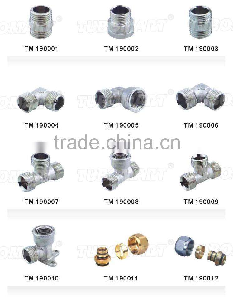 Quick joint mini compression loose core screw fitting for PAP pipes