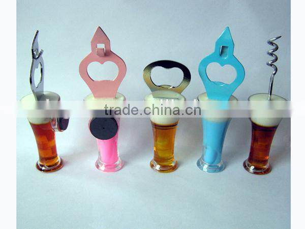 Bulk Bottle Opener, Bottle Shaped Fridge Magnet, Red Wine Bottle Opener