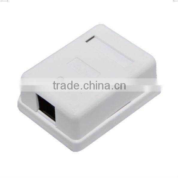 shielded cat5e surface jack with single port