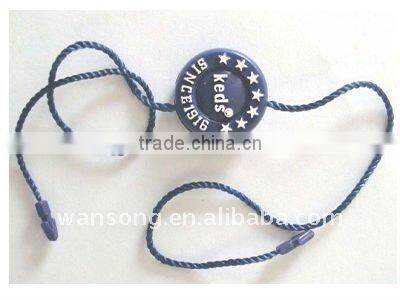 2015 new style hang tag plastic string seal for garment with best price