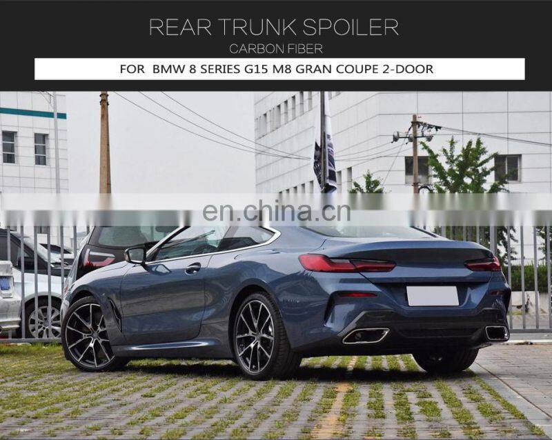 Dry Carbon Fibre G15 M8 Car Trunk Spoiler for BMW 840i F92 M8 Competition Coupe 2-Door 2020 2021