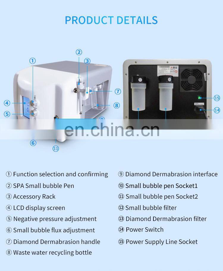 Anti-aging Diamond Dermabrasion Machine SPA9.0 Small Bubble Cleansing Microdermabrasion Facial Instrument Deep Moisturizing