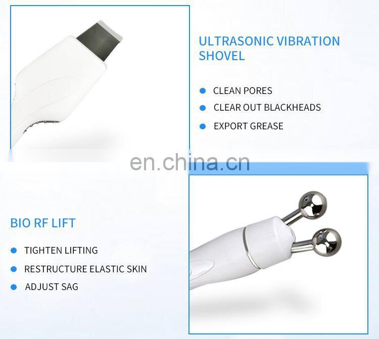 8 IN 1 Hydrogen Oxygen Small Bubble Instrument Facial Clean Oxygen Injection Wrinkle Removal Beauty Machine With Skin Testing