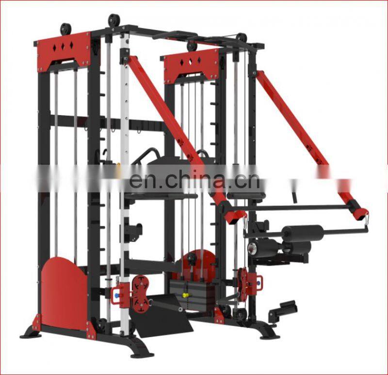 multi functional smith gym machine multi trainer with shoulder press arm exercise