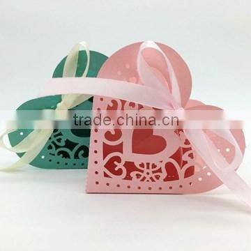 2016 High Quality Korean Lovely Colorful Laser Cut Candy Box