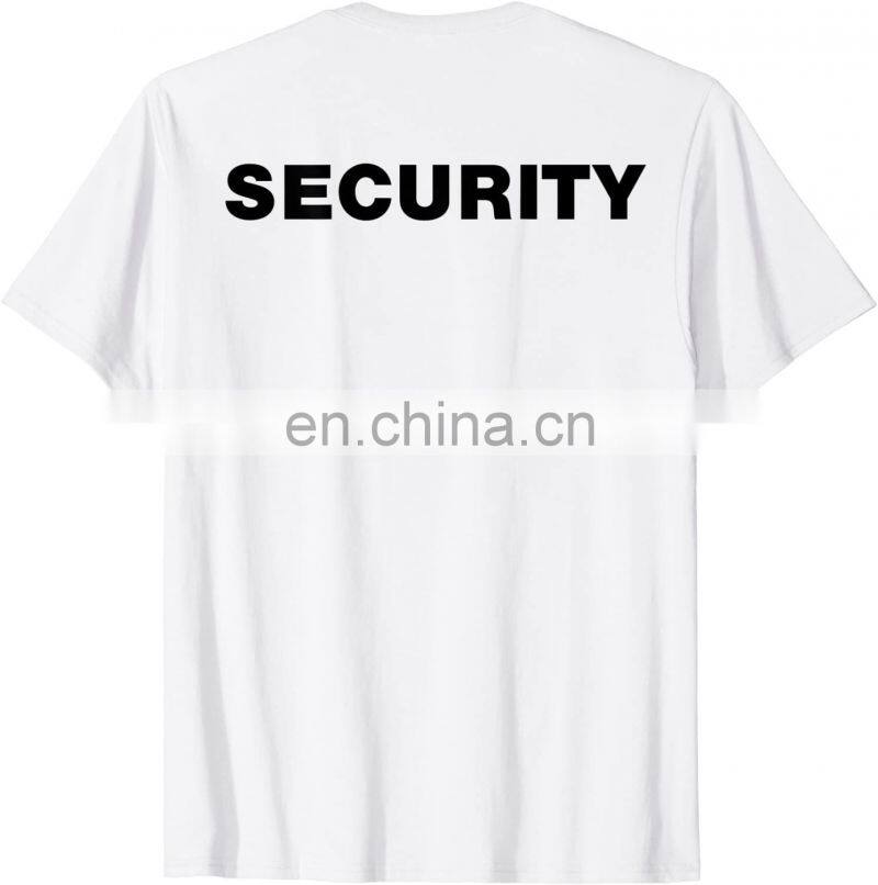 High Quality Wholesale Price White Security Guard T shirt Men's Security Guard Graphic Polo T-Shirt