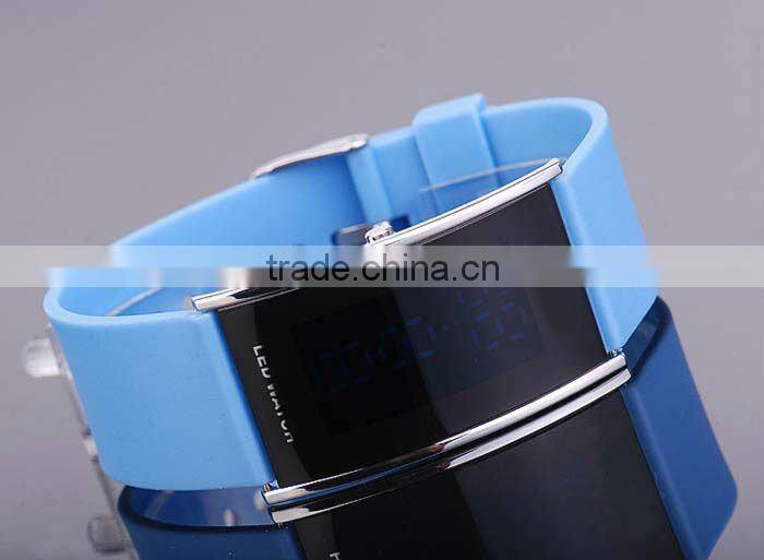 silicone band fashion led watch