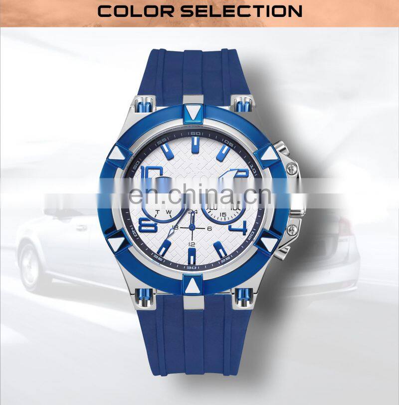 Blue Your Own Brand Sport Watches Custom Logo Watches High End Men Watch