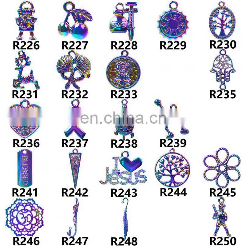 100Pcs Mixed Colorful Metal Animals Charms Beads For Jewelry Making DIY Bracelet Pendant Necklace Accessories Findings