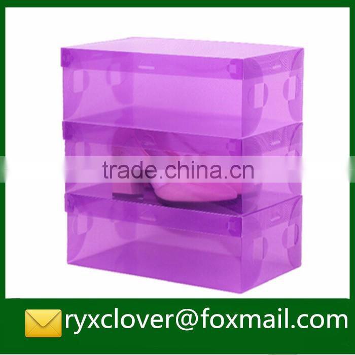 PP Production Plastic Clear Folding Shoes Packaging Box