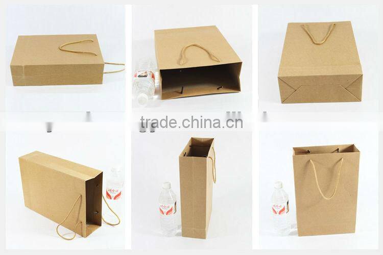 Luxury Custom gift paper bag,factory brown paper bag