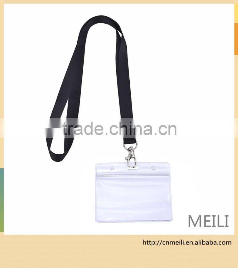 Transparent waterproof ID card holder