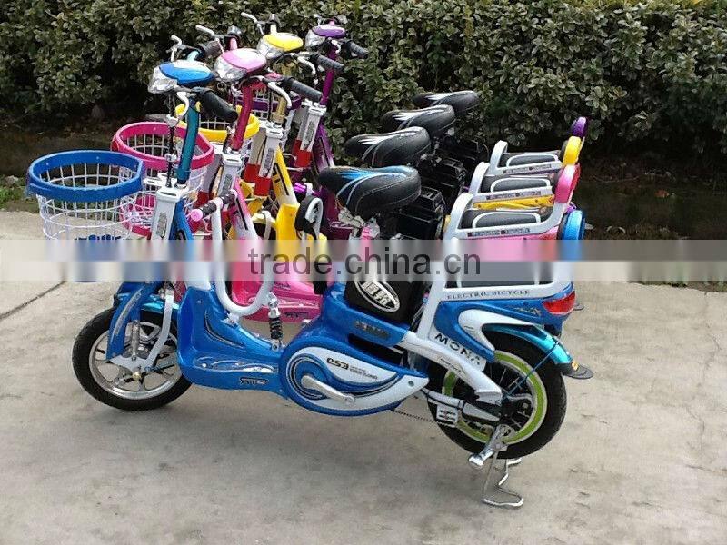 beautiful City electric bike with pedals