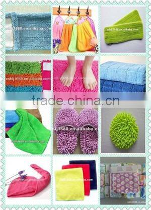 Hot selling high-efficient cleaning accessories big chenille household microfiber cleaning gloves made in china