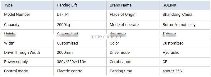 multi-level simple smart car parking equipment