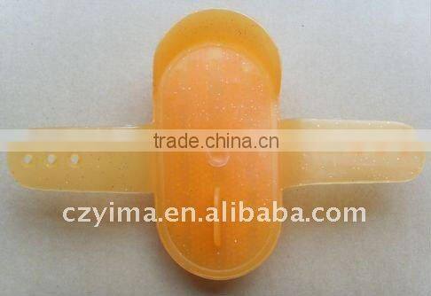 glitter plastic horse curry comb small size/saddlery