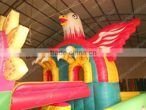 best sell Eagle Project 11x7m factory supply inflatable ride